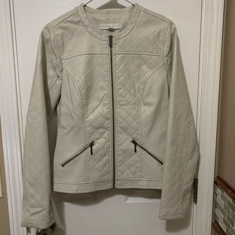 New York & Company Faux Leather Jacket